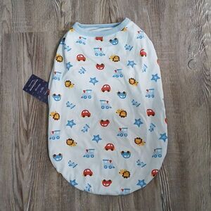 iChoue Pug 100% Breathable Cotton Striped T Shirts Summer Cooling Vest Sz L
